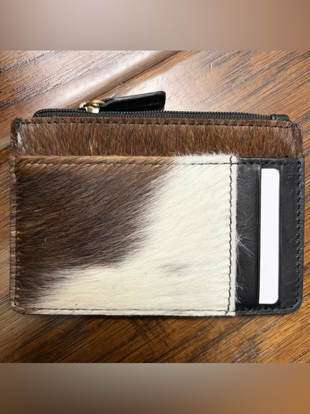 Western Cowhide Card Holder Wallet Cowgirl Style Southwestern Style